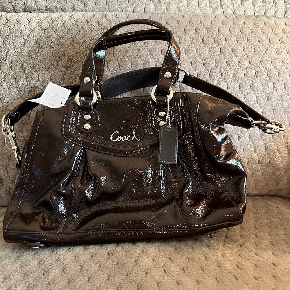 Coach Patent Leather Ashley Bag